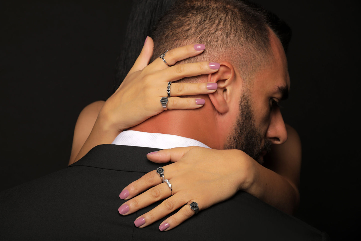 Hexagon Pinky Ring