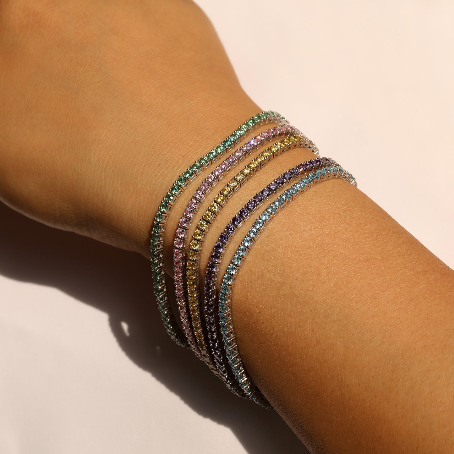 Pink Tennis Bracelet