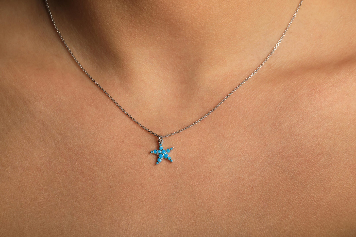 Starfish Mini Turquoise Necklace