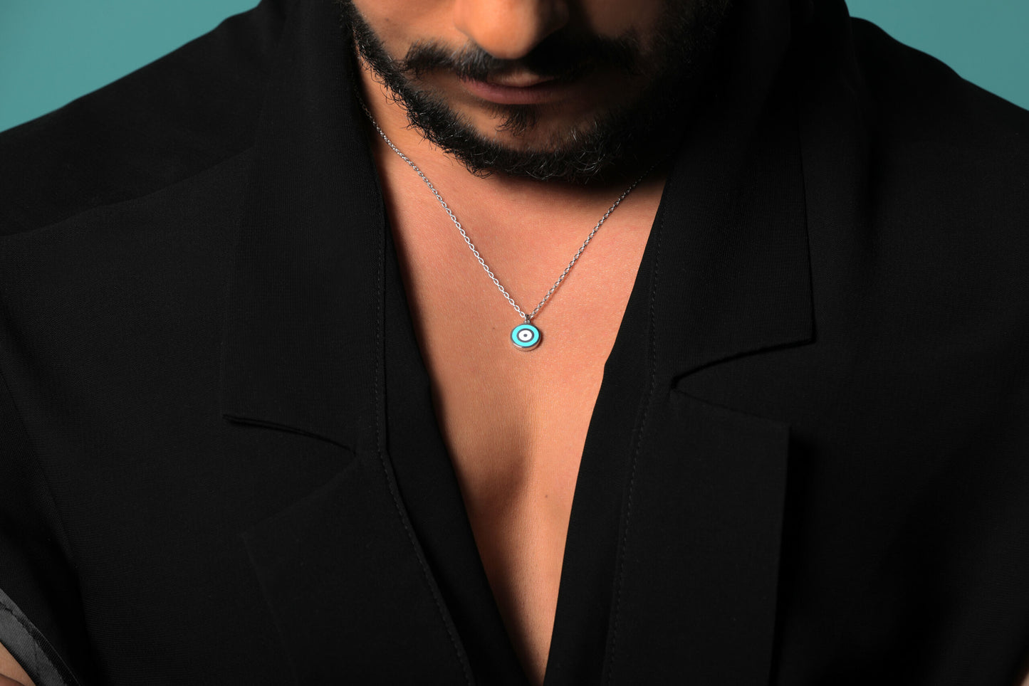 Enamel Eye Necklace