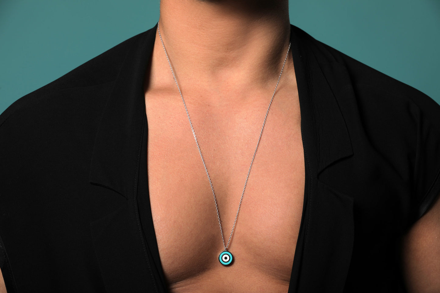 Evil Eye Two Charms Necklace