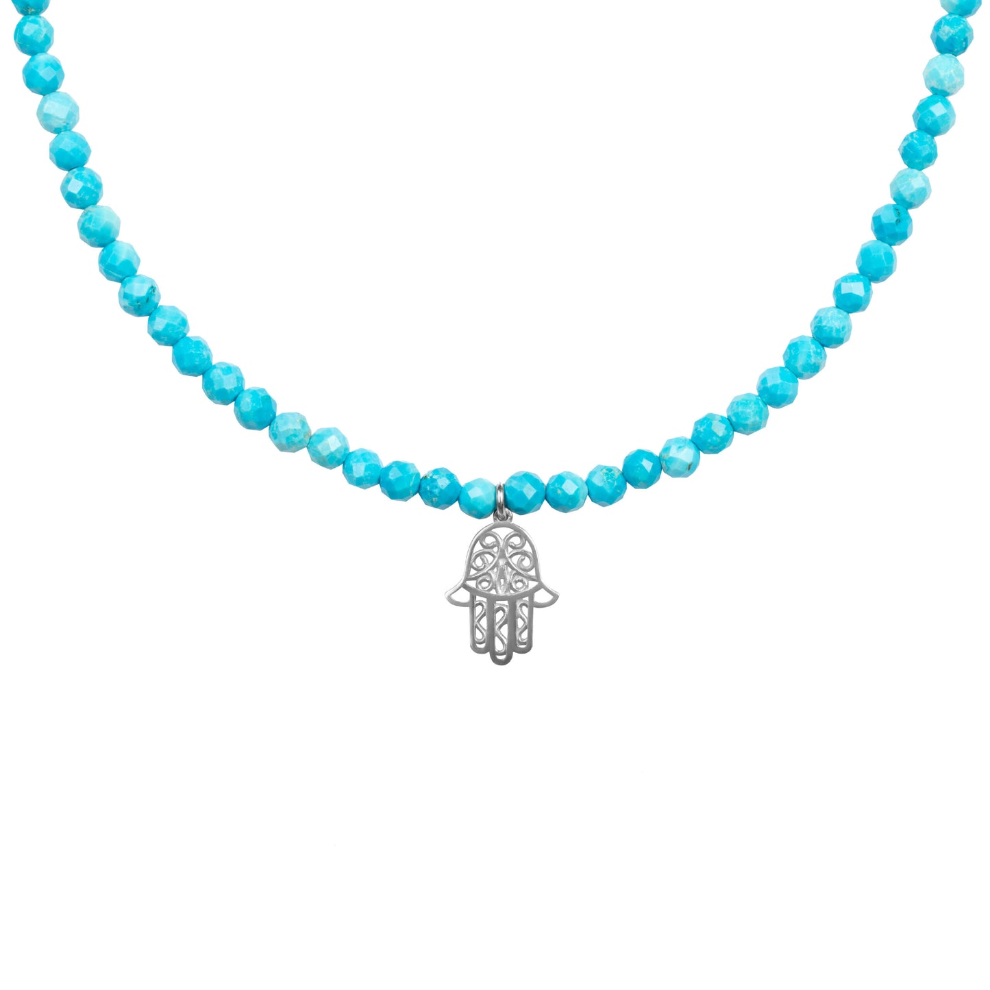 Hamsa Turquoise Choker