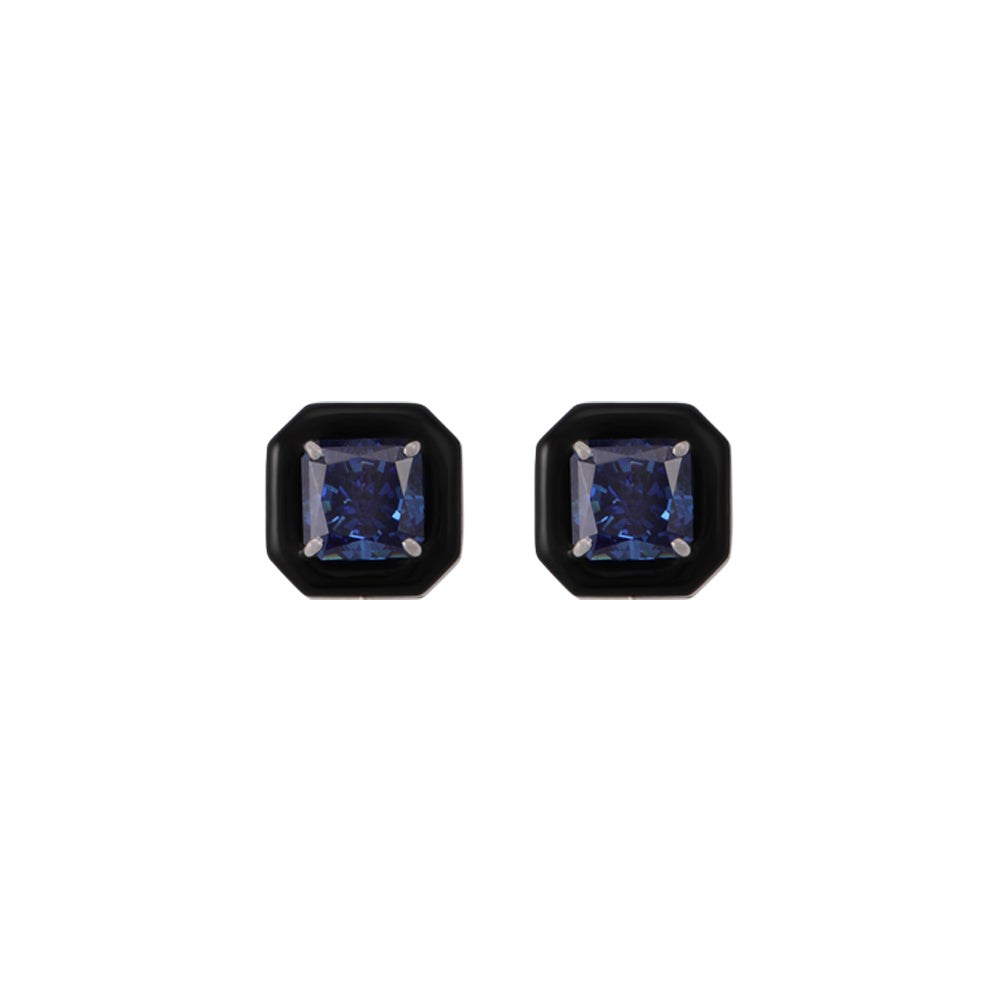 Nocturne Crest Cufflinks - Tanzanite