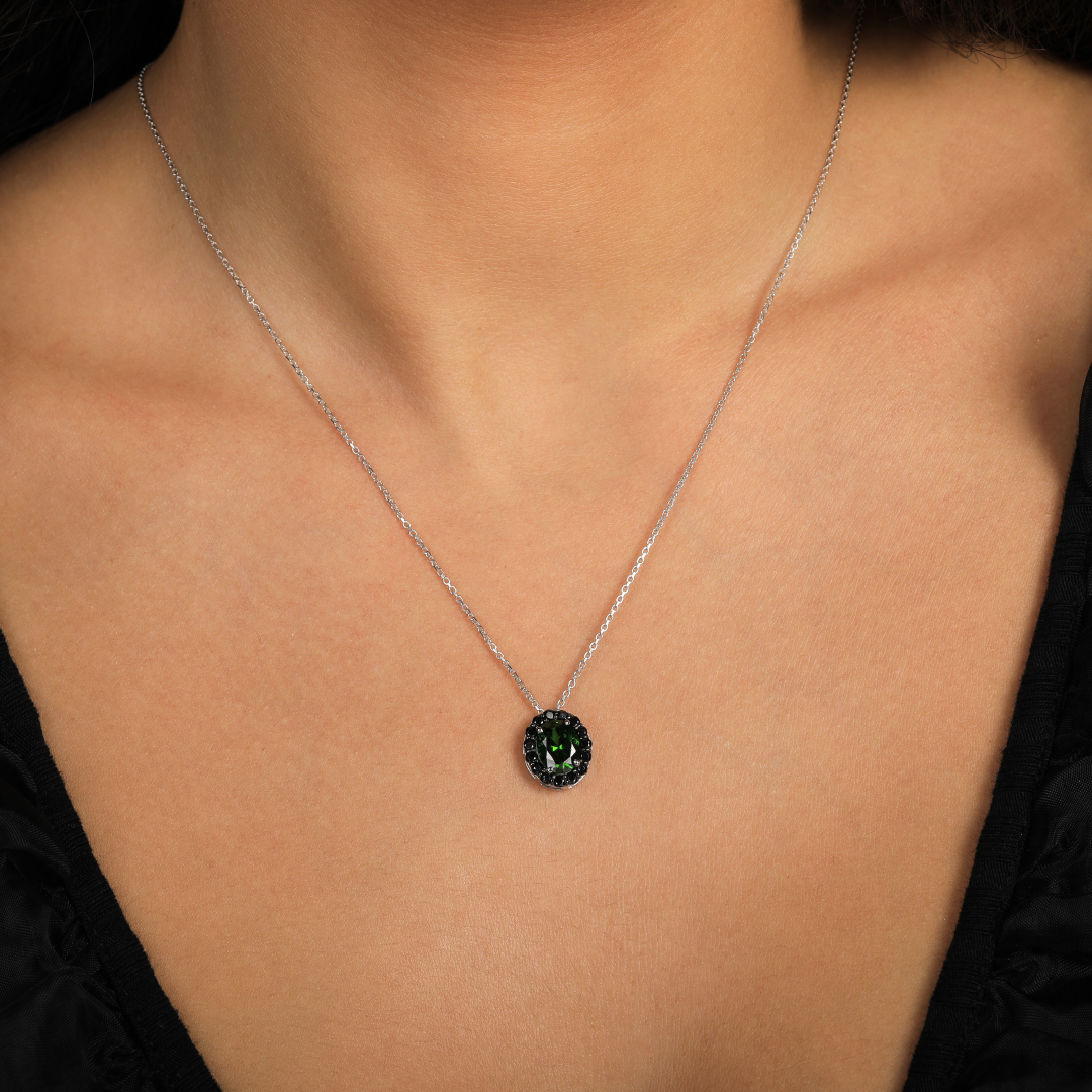 Northern Light Halo Necklace