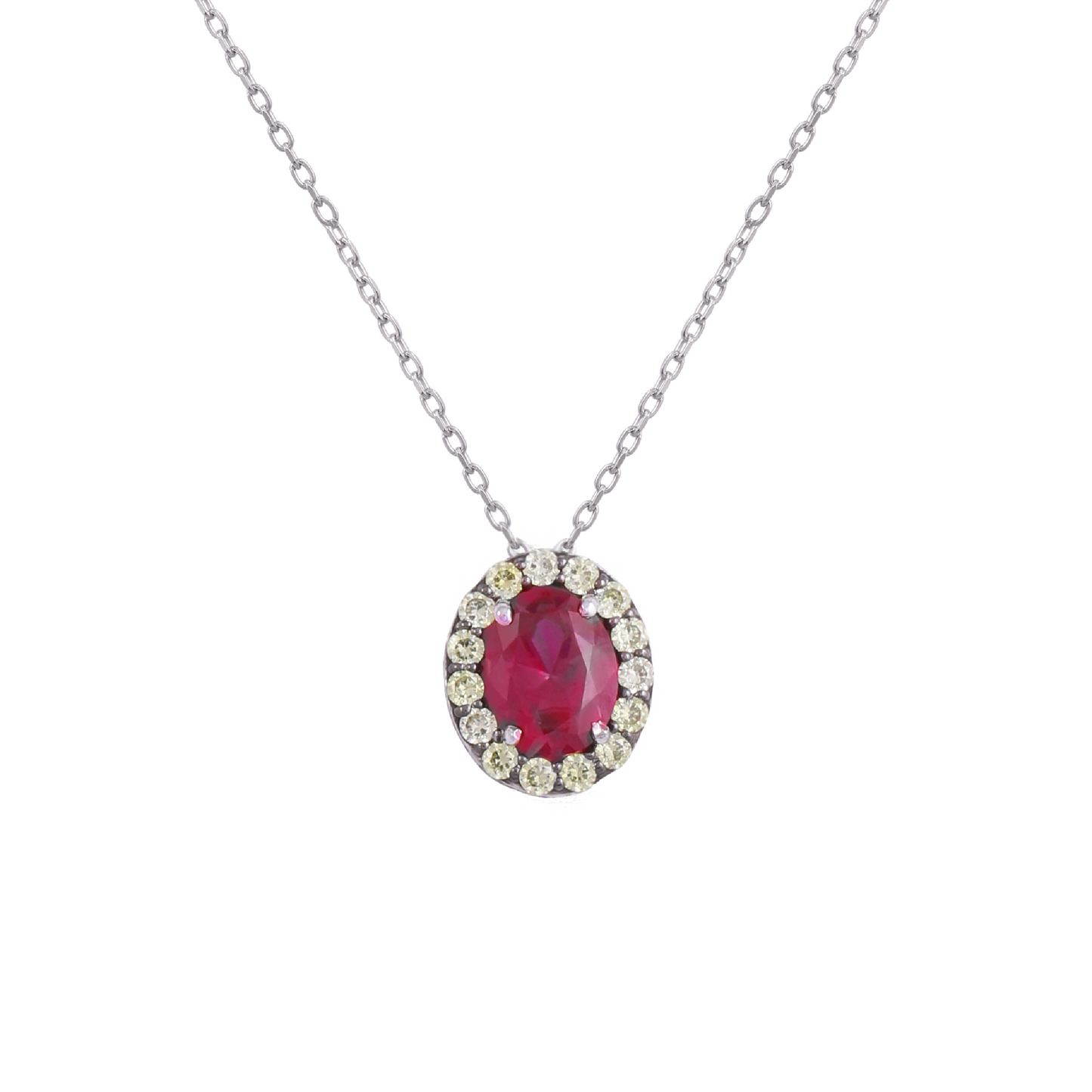 Sunrise Halo Necklace