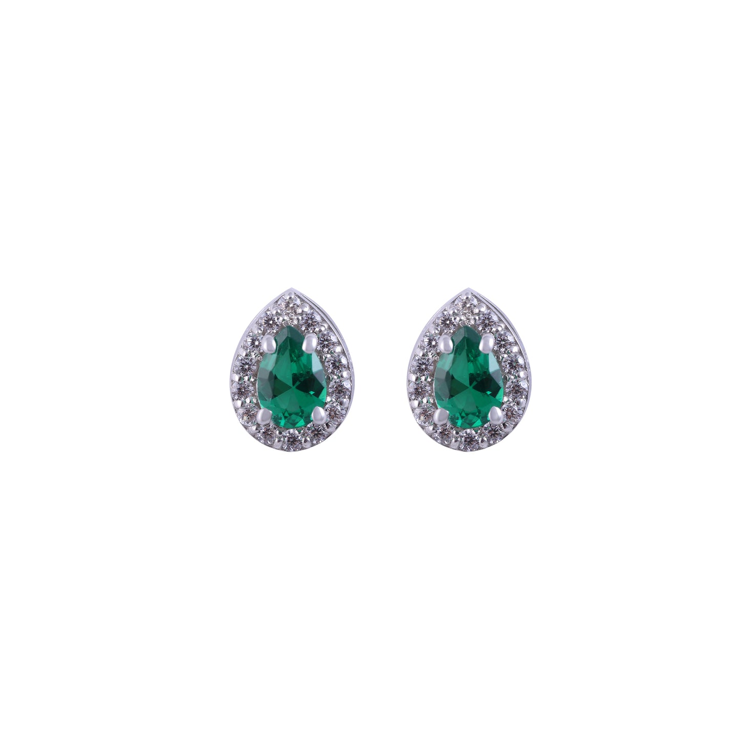 Lady D Earrings Emerald