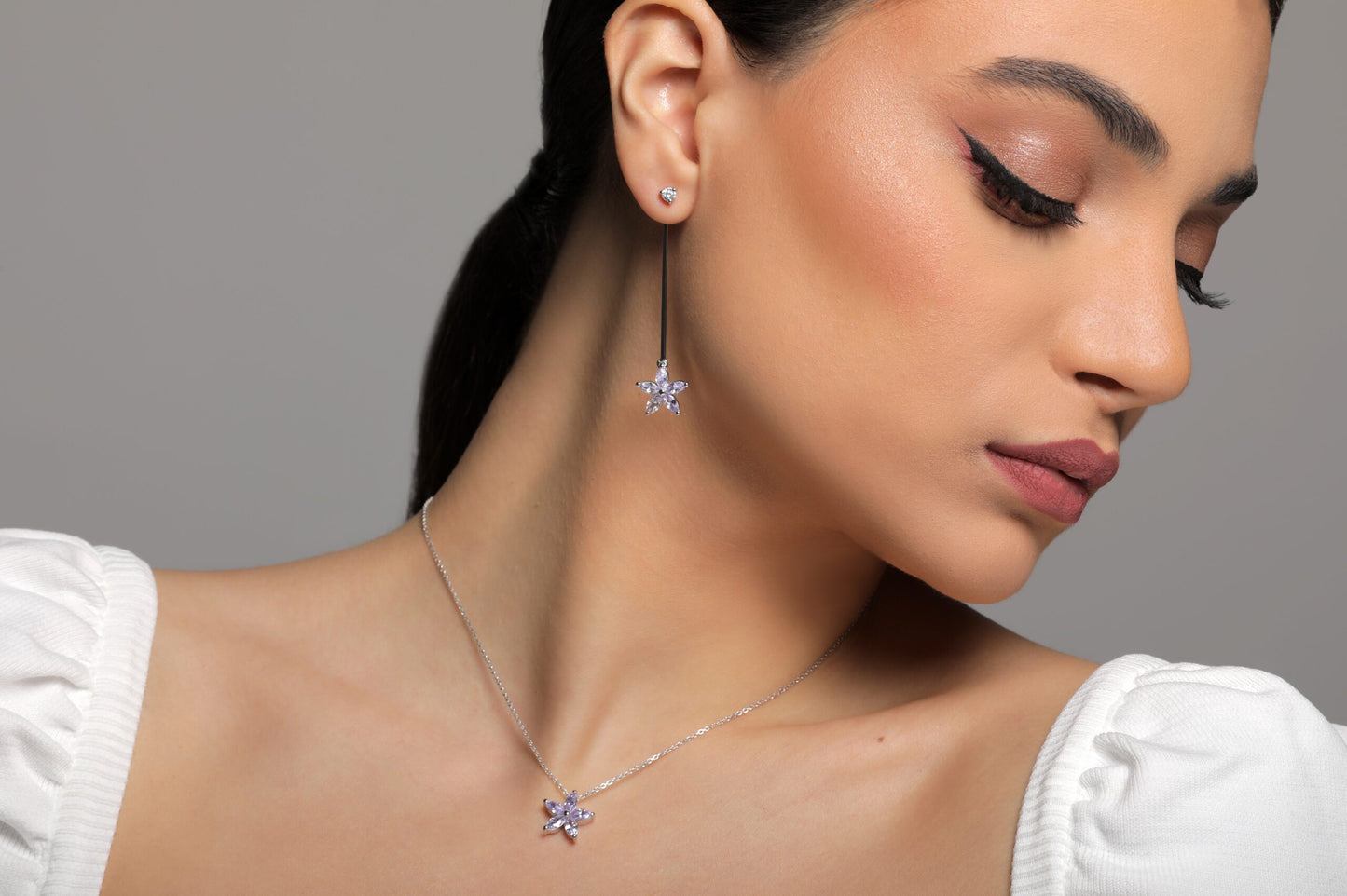 Flora Necklace Lavender