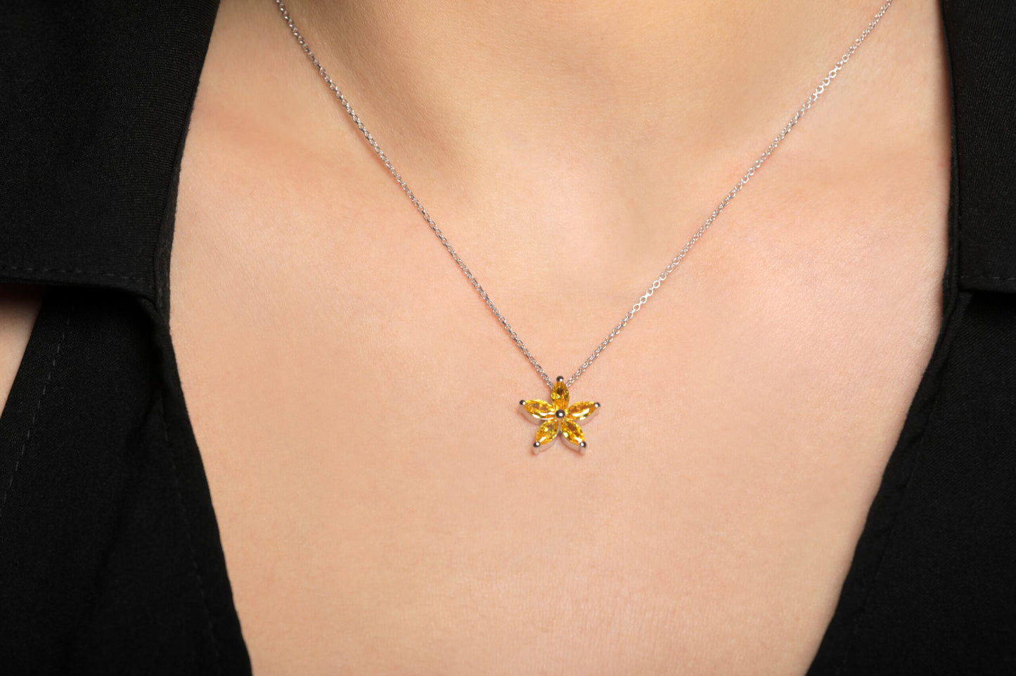 Flora Necklace Yellow