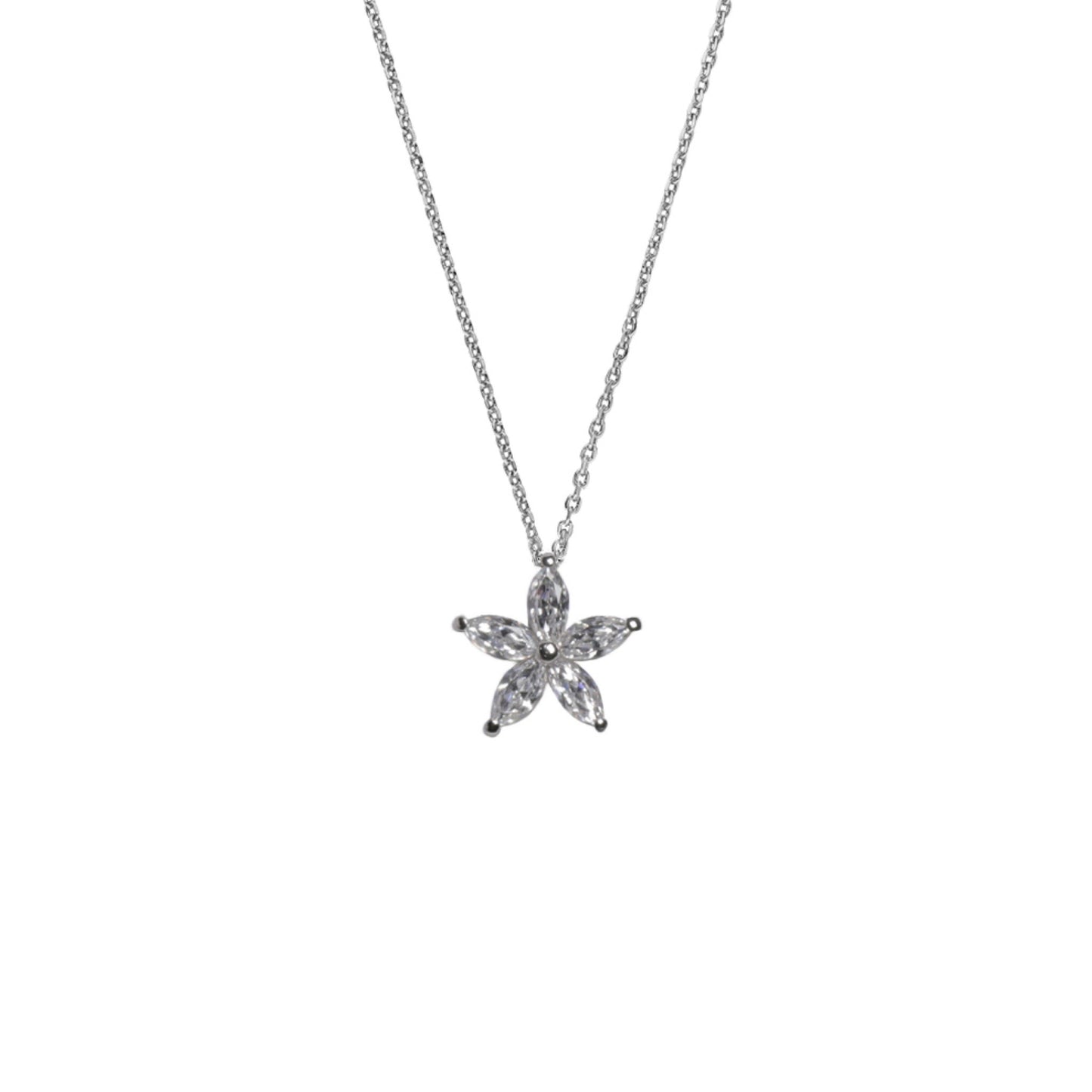 Flora Necklace White