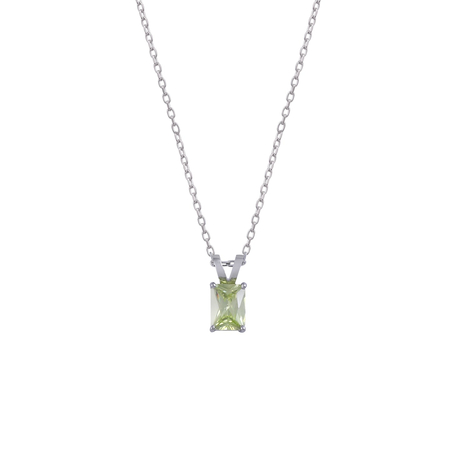 Peridot Rectangle Birthstone