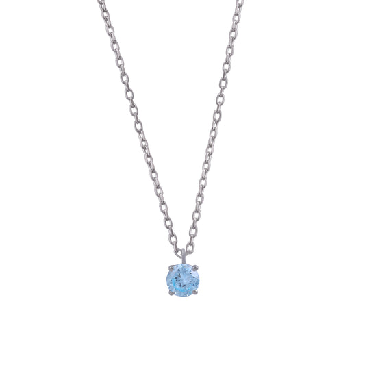 Aquamarine Round Birthstone