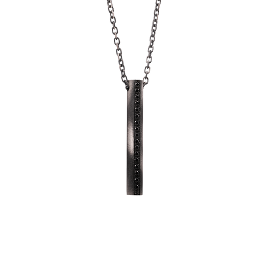 Black Cylindra Necklace