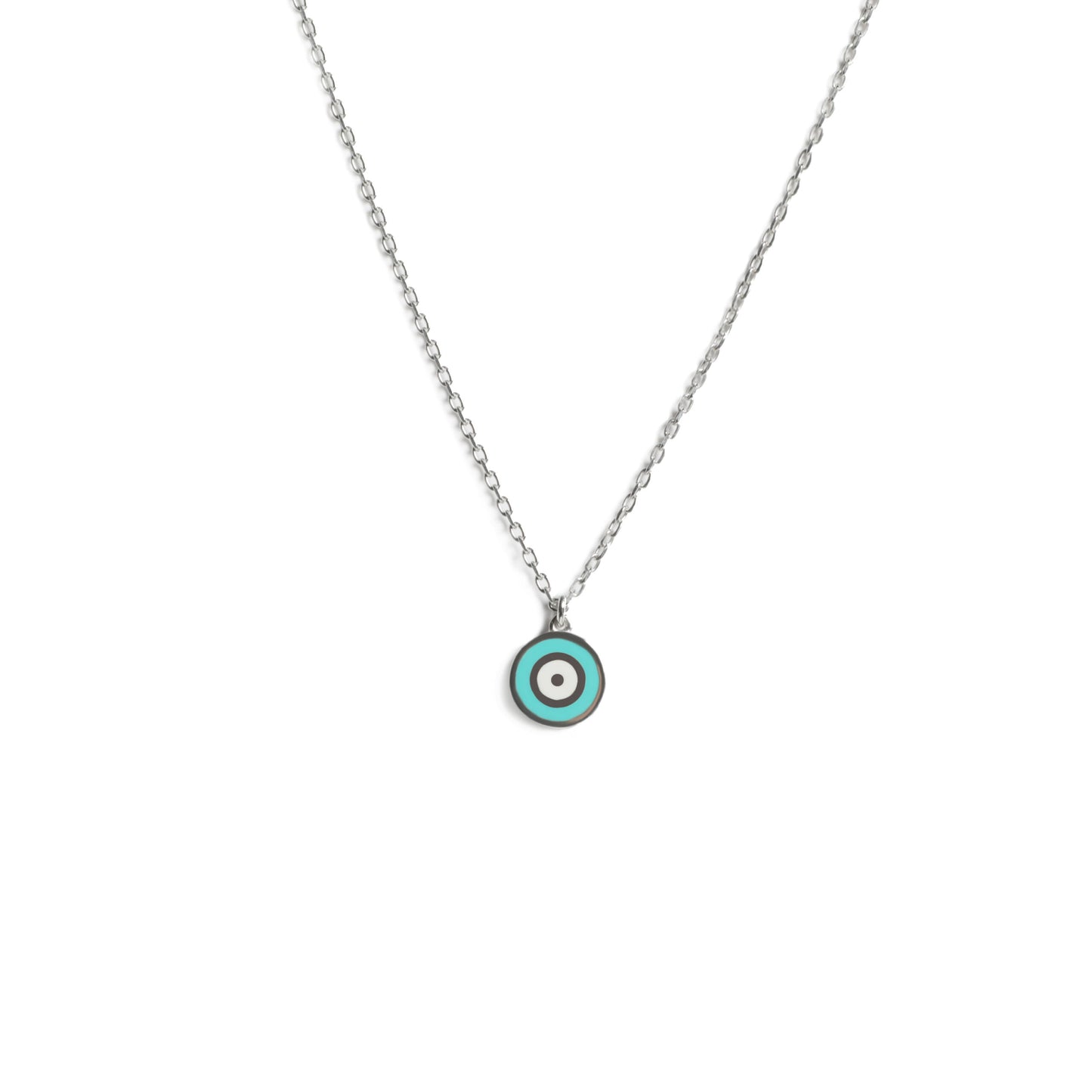 enamel eye necklace