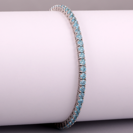 Aquamarine Tennis Bracelet