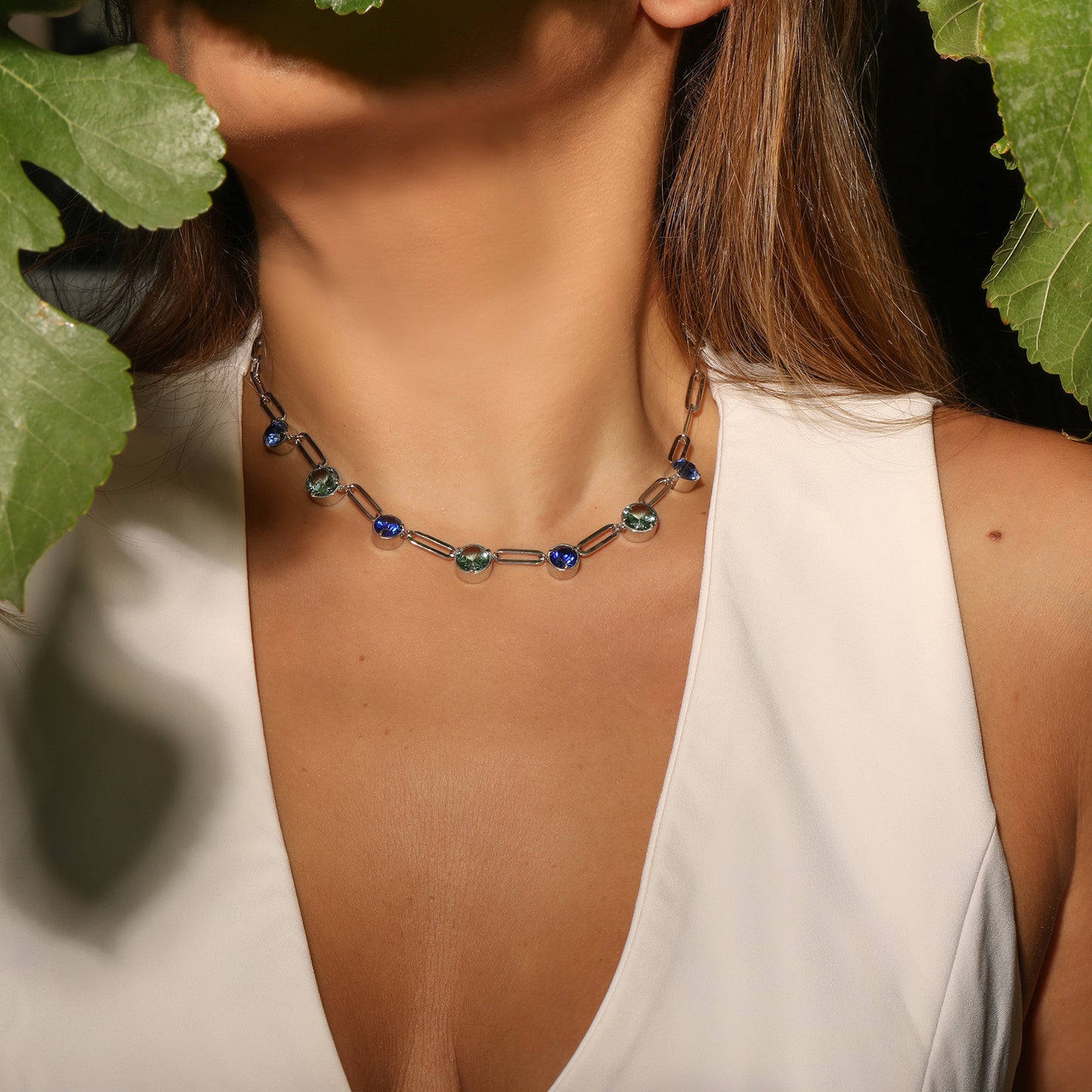 Paraiba Tourmaline & Sapphire Choker