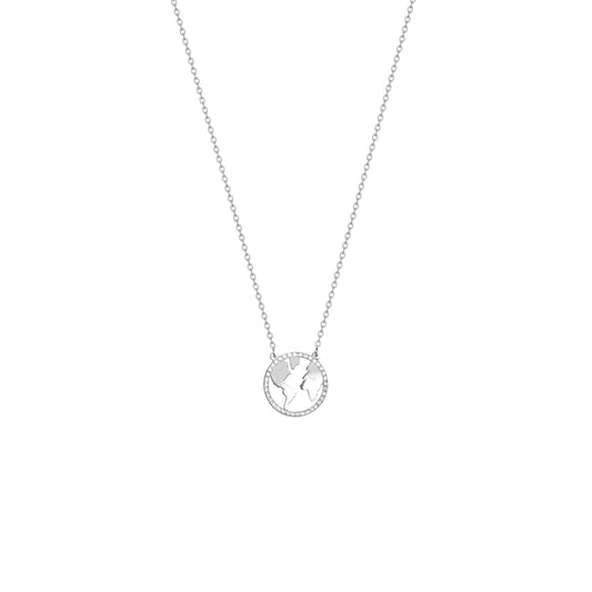 earth necklace-zircon