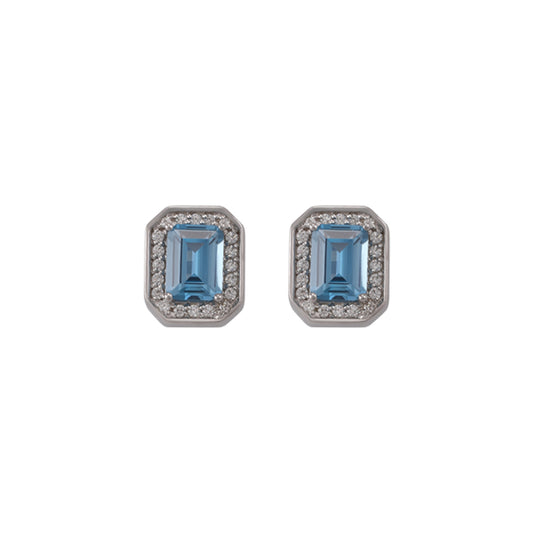 The Regent Cufflinks - Aquamarine