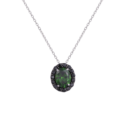 northern light halo necklace