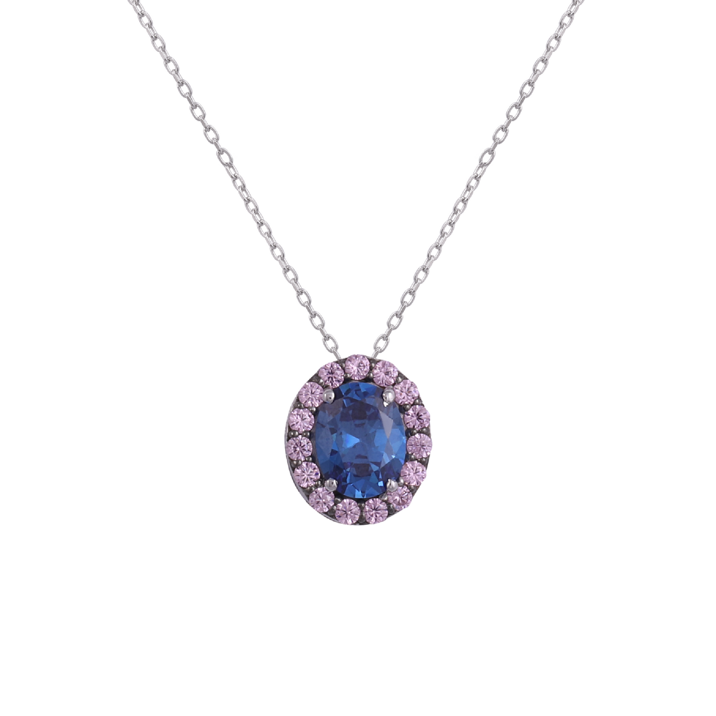 frozen sky halo necklace