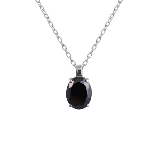 black onyx aurora necklace