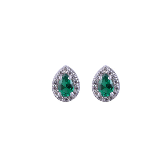 lady D earrings emerald