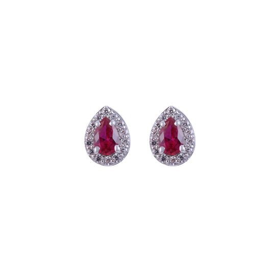 lady D earrings ruby