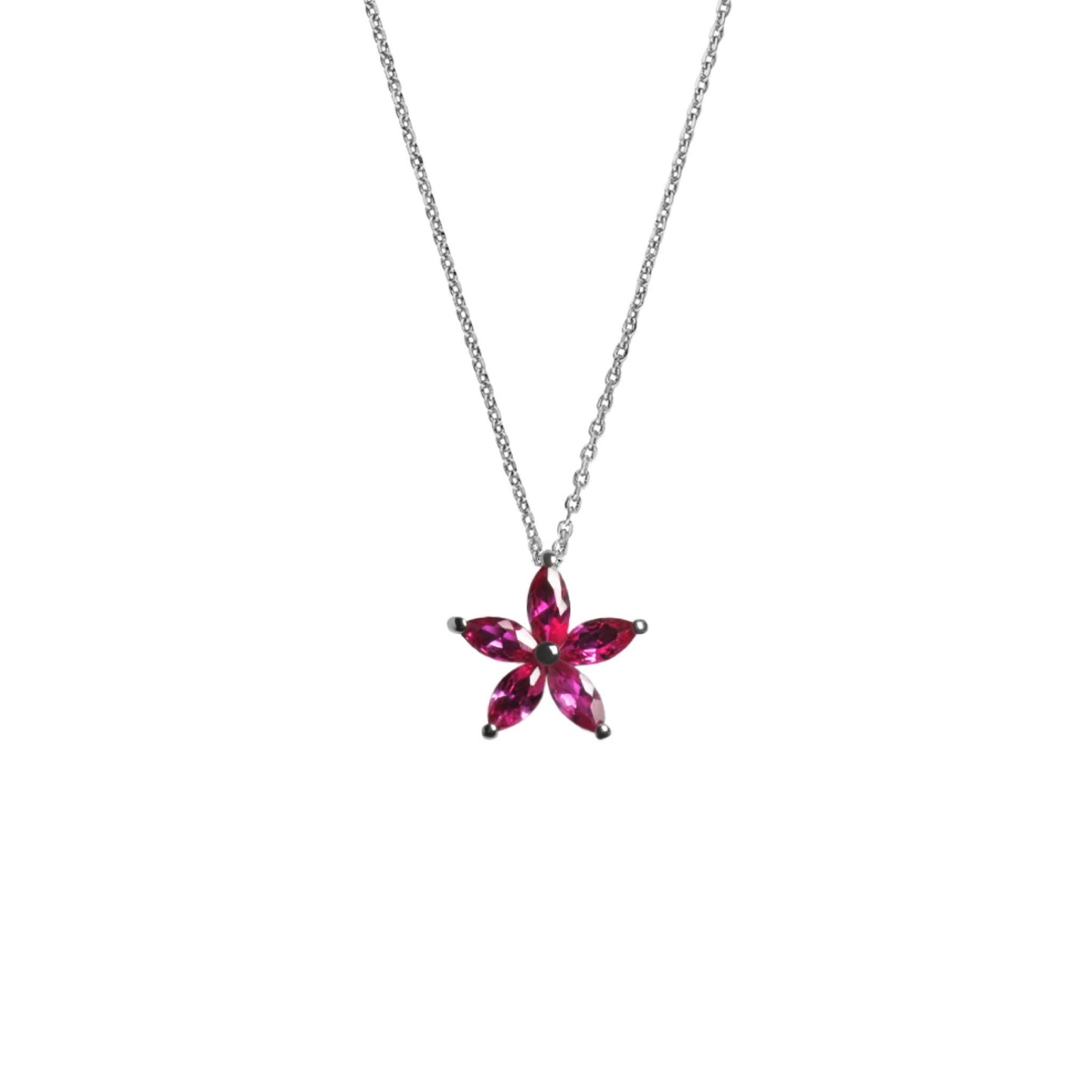 Flora Necklace Fuchsia