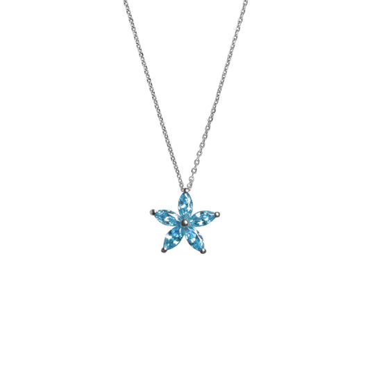 flora necklace-blue