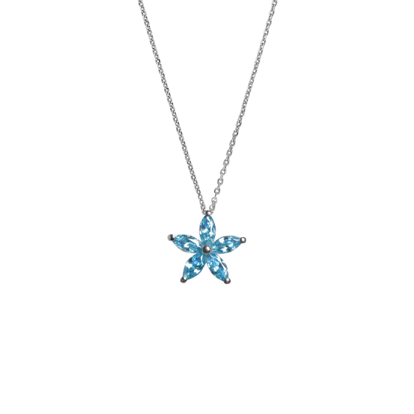 Flora Necklace Blue