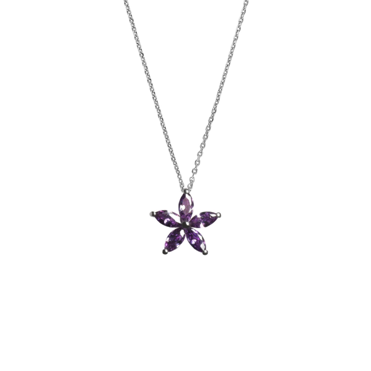 flora necklace-purple